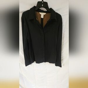 Express tailored  black button shirt